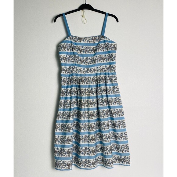 Jessica Howard Woman Size 14P Off-White/Blue Floral Spaghetti‎ Strap Midi Dress - Picture 1 of 14
